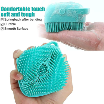 Soft Silicone Bath Brush With Hooks